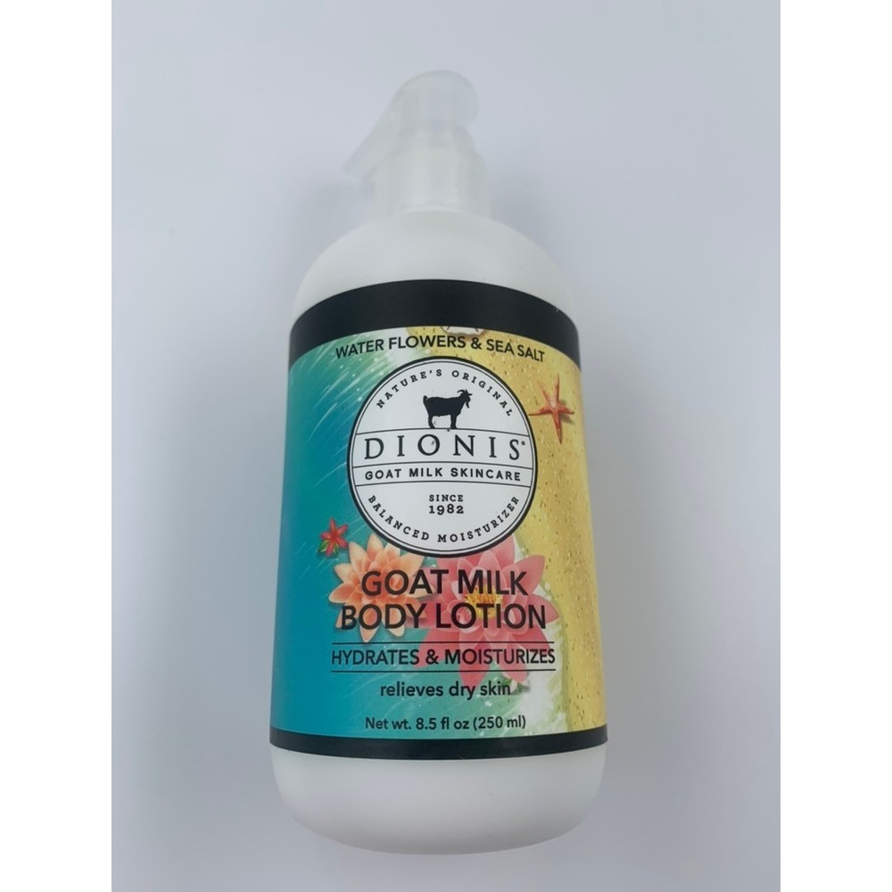 Dionis Goat Milk Body Lotion 8.5oz Water Flowers & Sea Salt New Pump Bottle